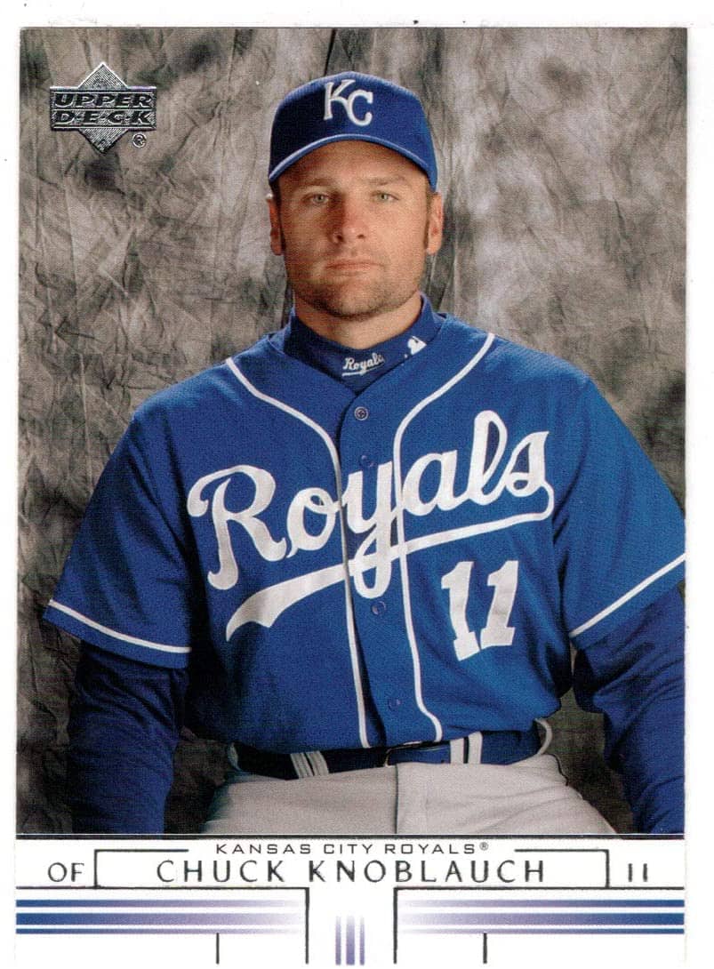 Kansas City Royals' Chuck Knoblauch gets ready for batting practice  Fotografía de noticias - Getty Images