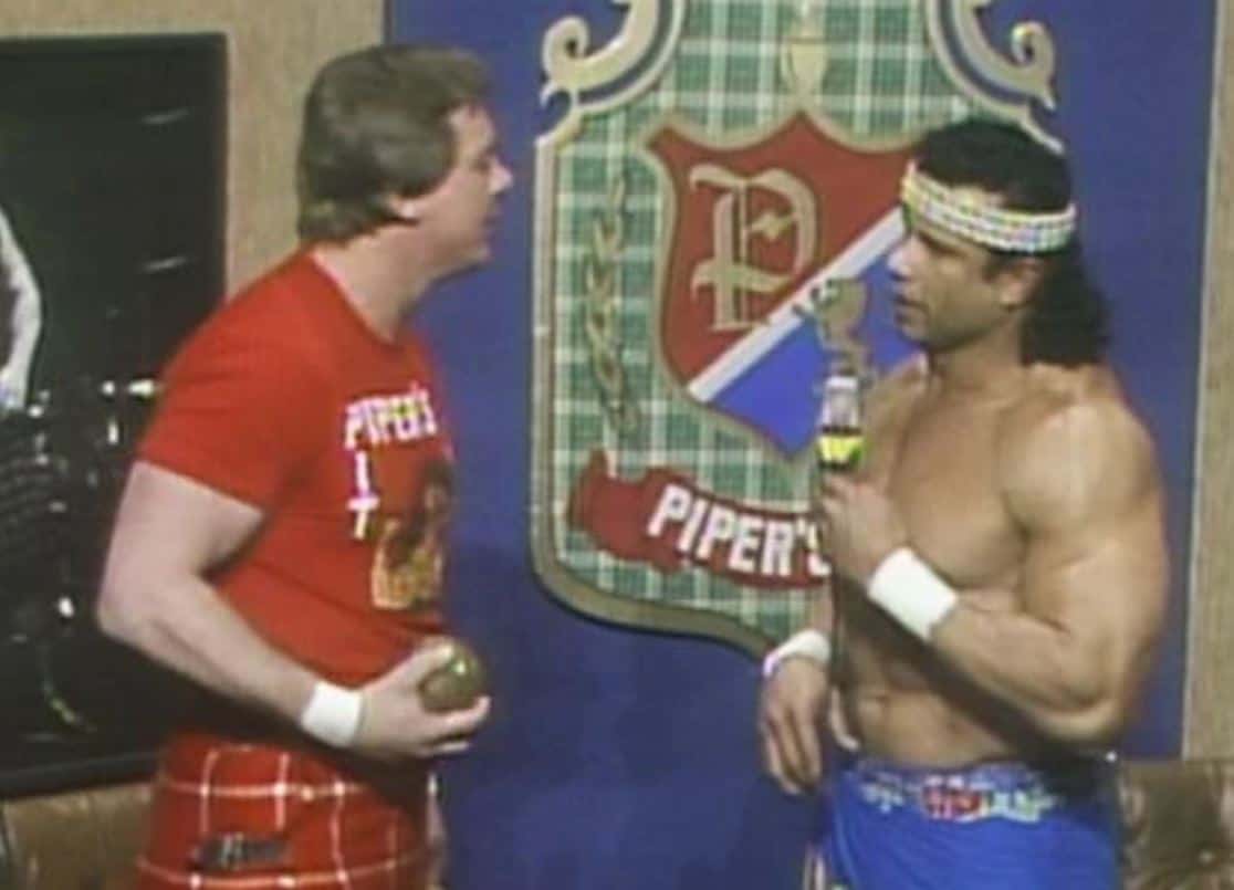 Jimmy Snuka With Roddy Piper At The Piperpit